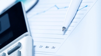 Close up of different business objects on the workplace